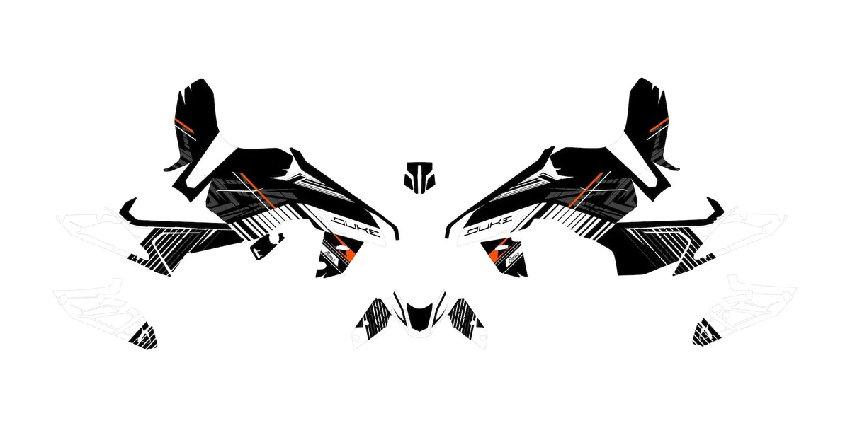 Dekor passend für KTM Duke 125 - Stripe Edition - Arider