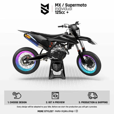 Individuelles Dekor - MX / Supermoto 125ccm+ - Arider