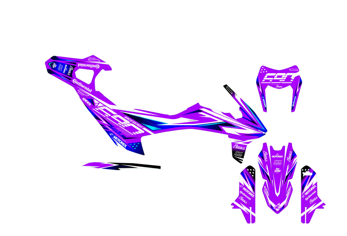 Dekor passend für KTM 690 SMC-R - NeonX Edition - Arider