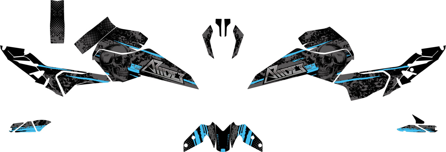 Graphics Kit suitable for KTM Duke 125 - Skull Edition