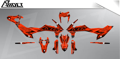 Graphics Kit suitable for KTM 690 SMC-R - Pine Edition