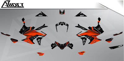 Graphics Kit suitable for KTM 1290 Super Adventure S, R - 3D Edition