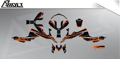 Graphics Kit suitable for KTM Super Duke 1290 R - Strike Edition