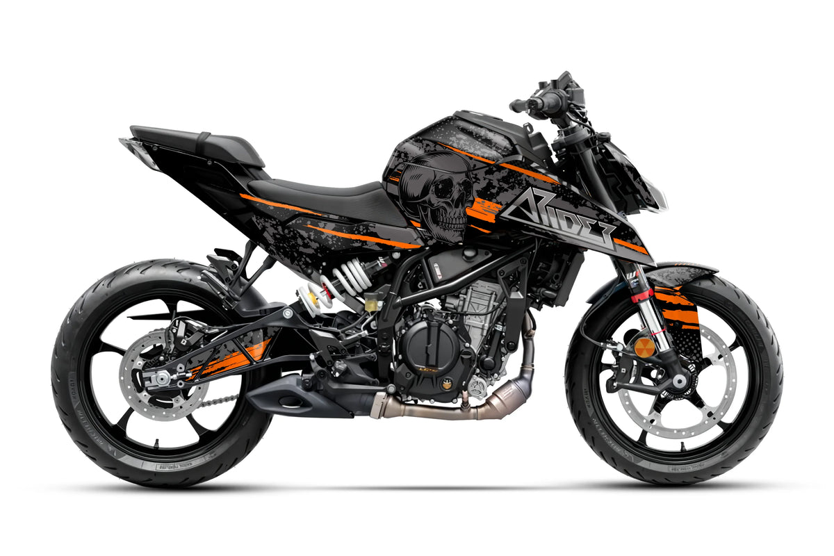 Dekor passend für KTM Duke 125 - Skull Edition - Arider