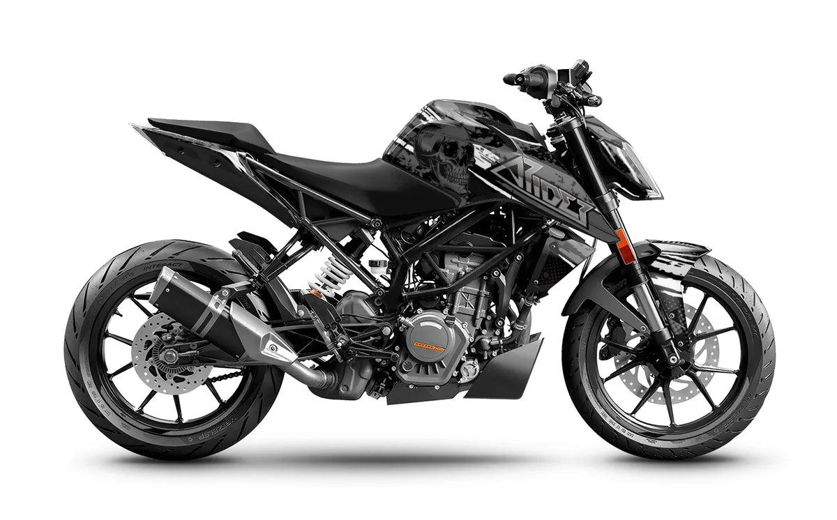 Dekor passend für KTM Duke 125 - Skull Edition - Arider