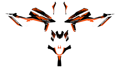 Graphics Kit suitable for KTM Duke 990 - Fade Edition