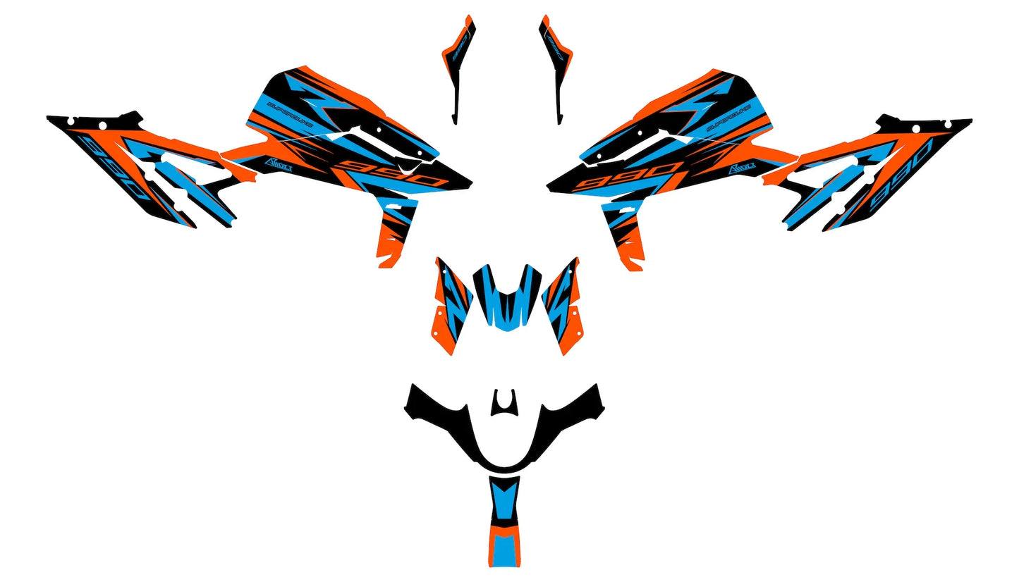 Dekor passend für KTM Duke 990 - Racing Edition - Arider