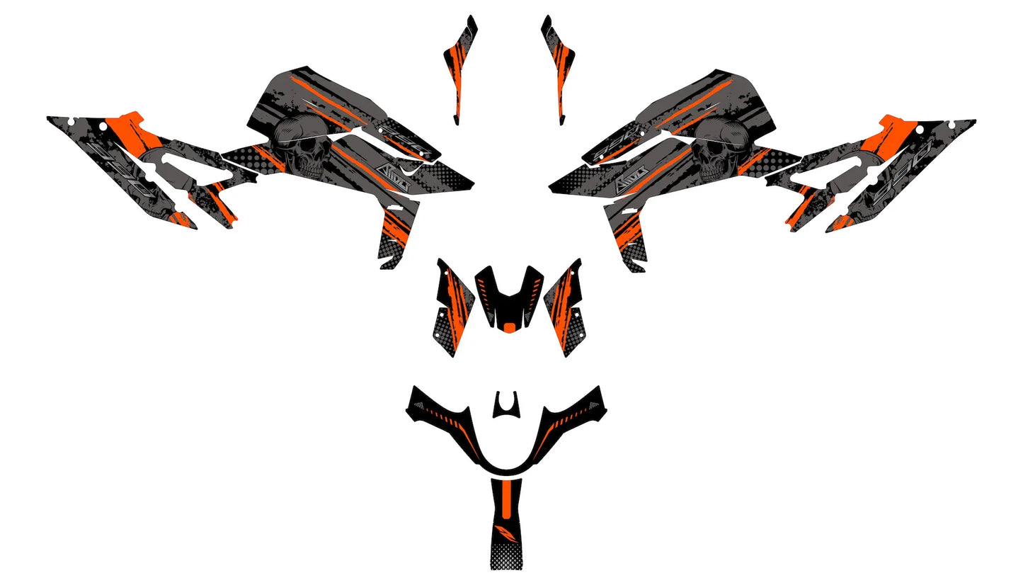 Dekor passend für KTM Duke 990 - Skull Edition - Arider