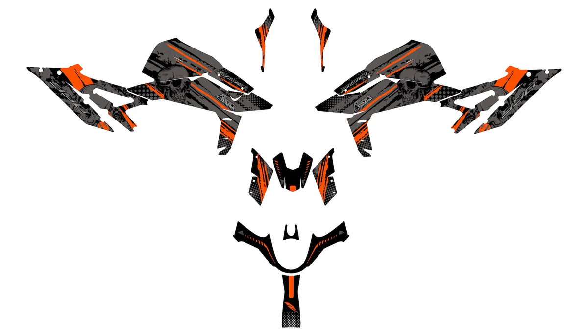 Dekor passend für KTM Duke 990 - Skull Edition - Arider
