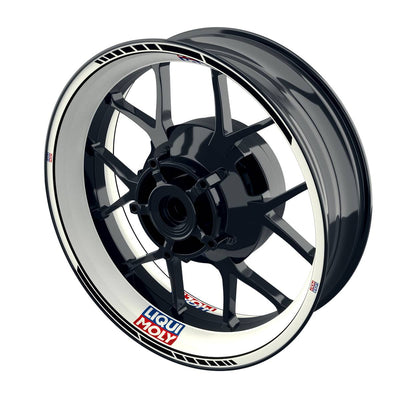 Felgenaufkleber Liqui Moly Motiv Clean weiss Wheelsticker Premium schwarz