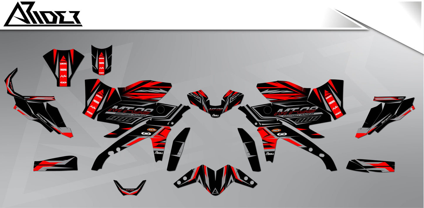 Graphics Kit suitable for Yamaha MT-09 - Factory Edition
