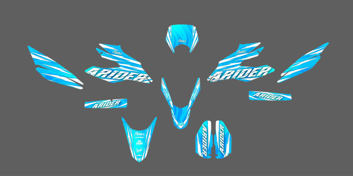 Dekor passend für Malaguti XSM 125 - Breeze Edition - Arider