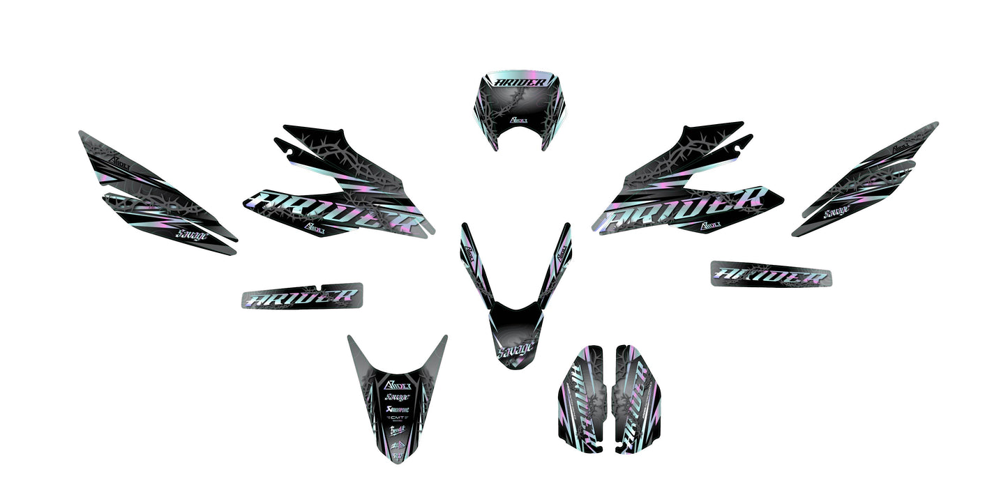 Kit déco adapté pour Malaguti XSM 125 - Édition Razor