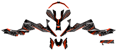 Graphics Kit suitable for KTM Super Duke 1290 R - Skull Edition
