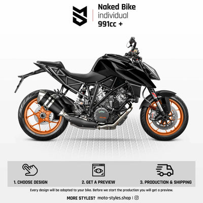 Individuelles Dekor - Naked Bike 991ccm+ - Arider