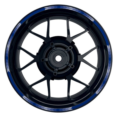 Felgenrandaufkleber Arrow blau Frontansicht