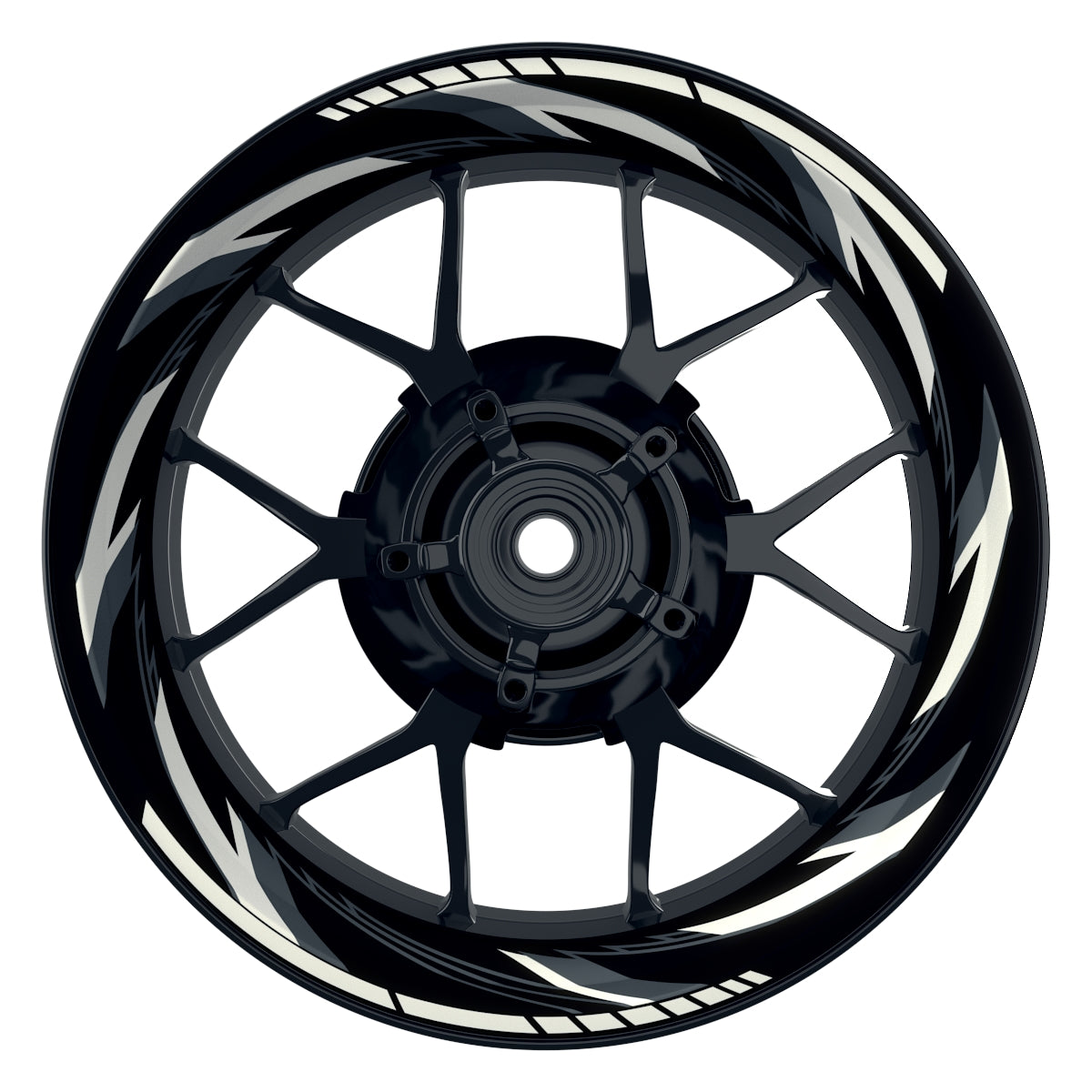 Felgenaufkleber Razor schwarz neutral Wheelsticker Premium weiss