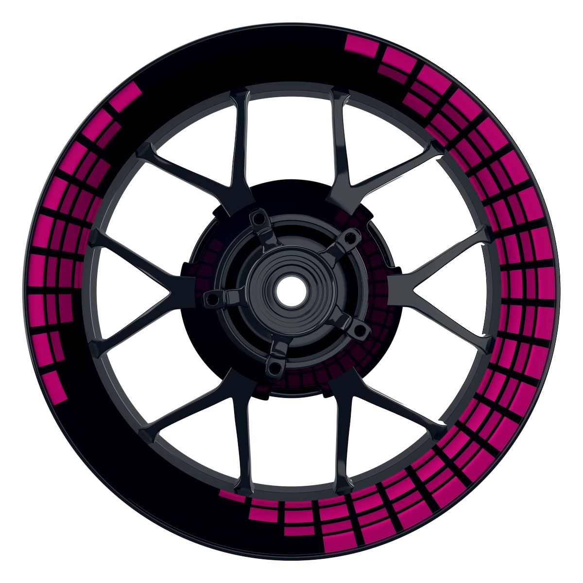 Felgenaufkleber Rectangles Wheelsticker Premium pink