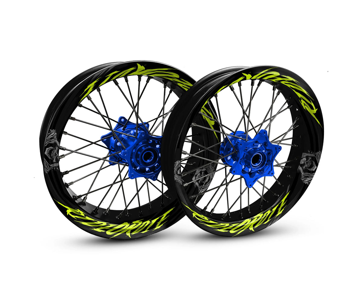 Motorrad Felgenaufkleber - 360° Spin - RideOrDie Edition - Arider