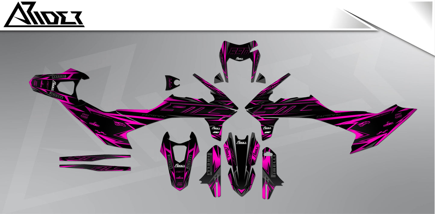 Graphics Kit suitable for KTM 690 SMC-R - Phase Edition