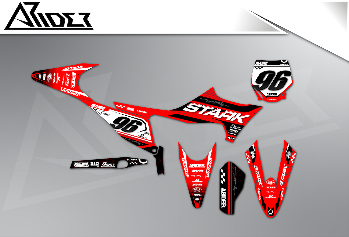 Graphics Kit suitable for Stark Varg MX / EX - Clean Edition