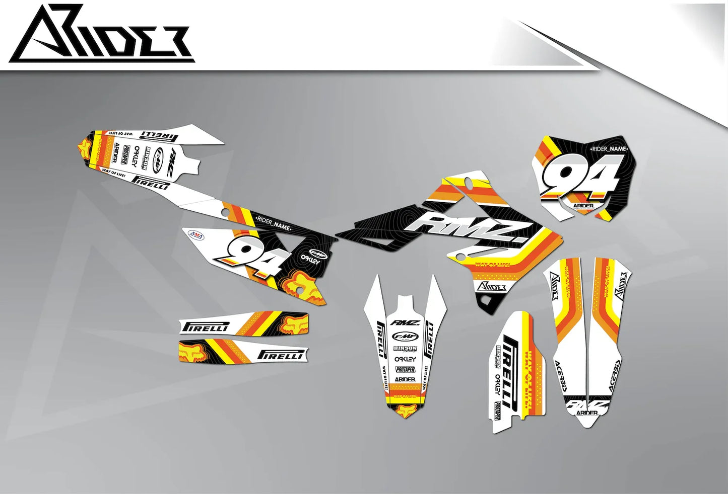 Dekor passend für Suzuki RMZ - Factory Edition - Arider