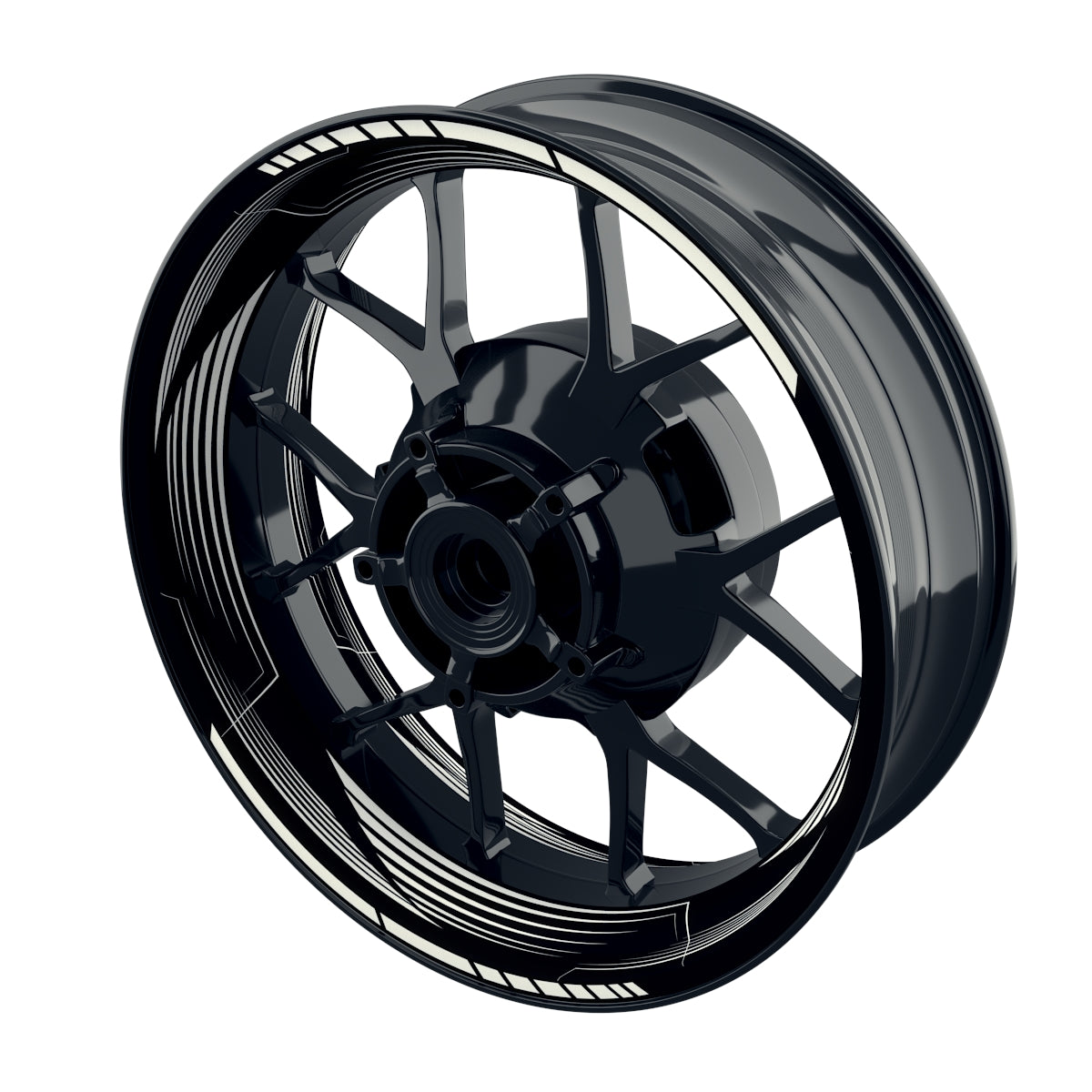 Felgenaufkleber Saw schwarz neutral Wheelsticker Premium weiss