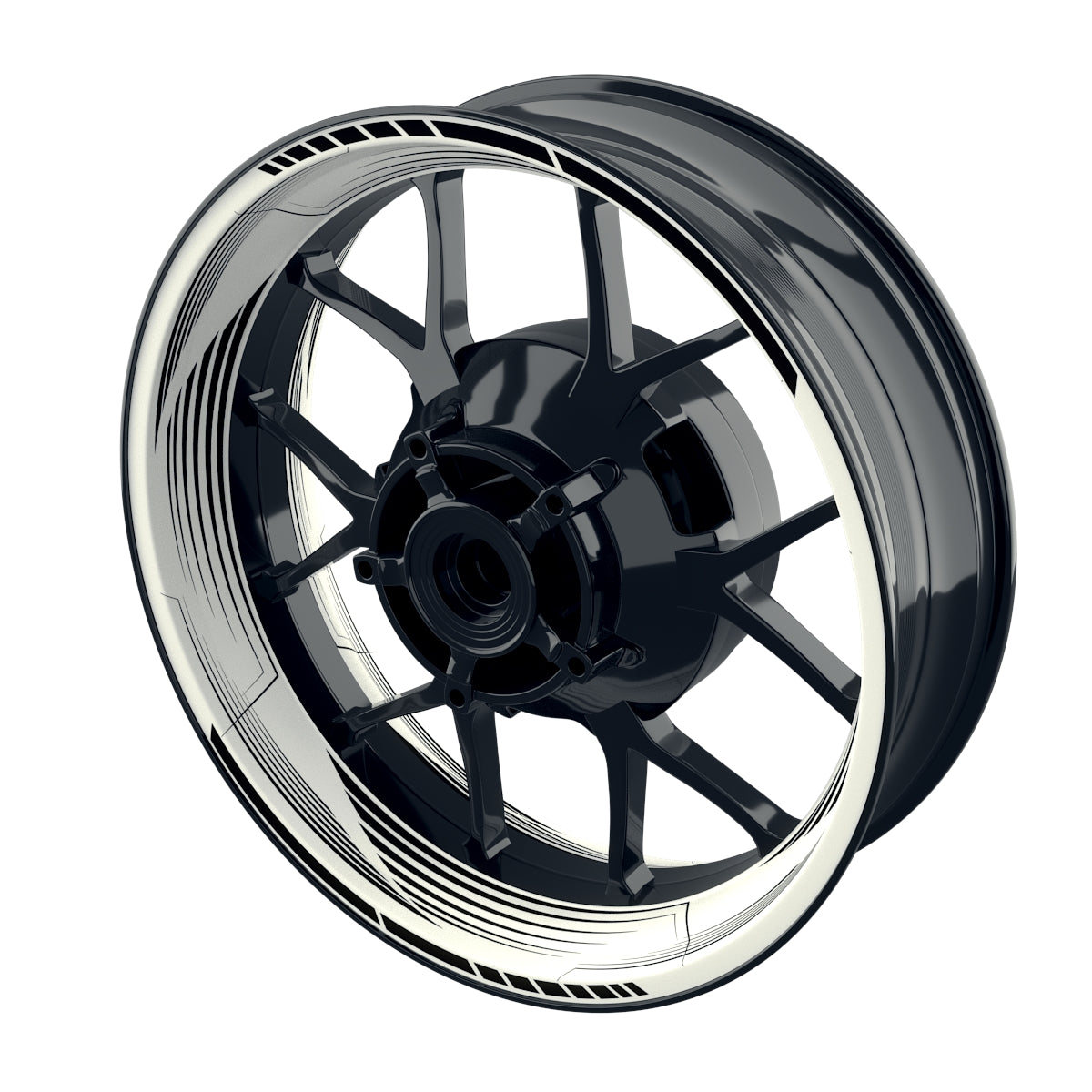 Felgenaufkleber Saw weiss neutral Wheelsticker Premium schwarz