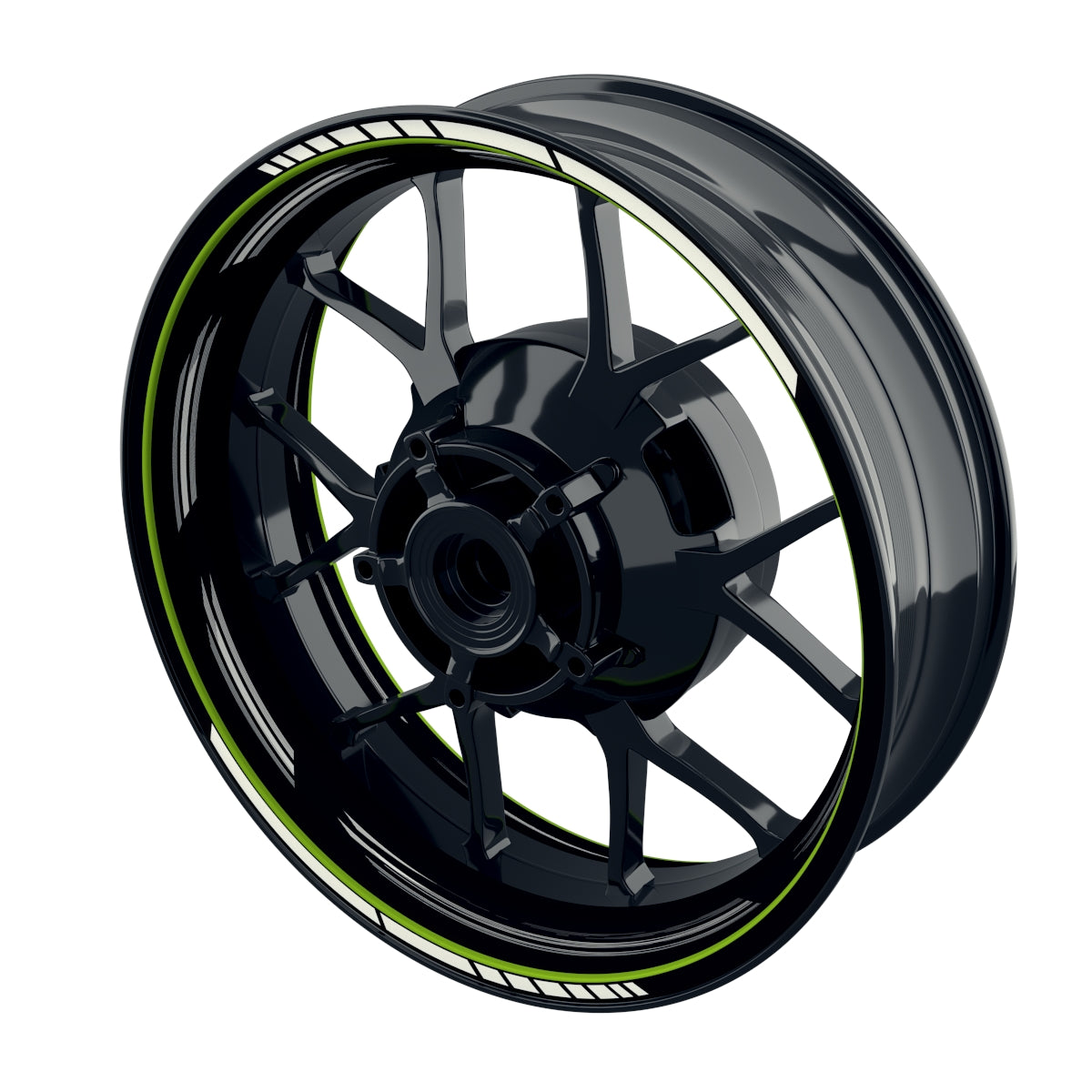 Felgenaufkleber Scratched schwarz neutral Wheelsticker Premium grün