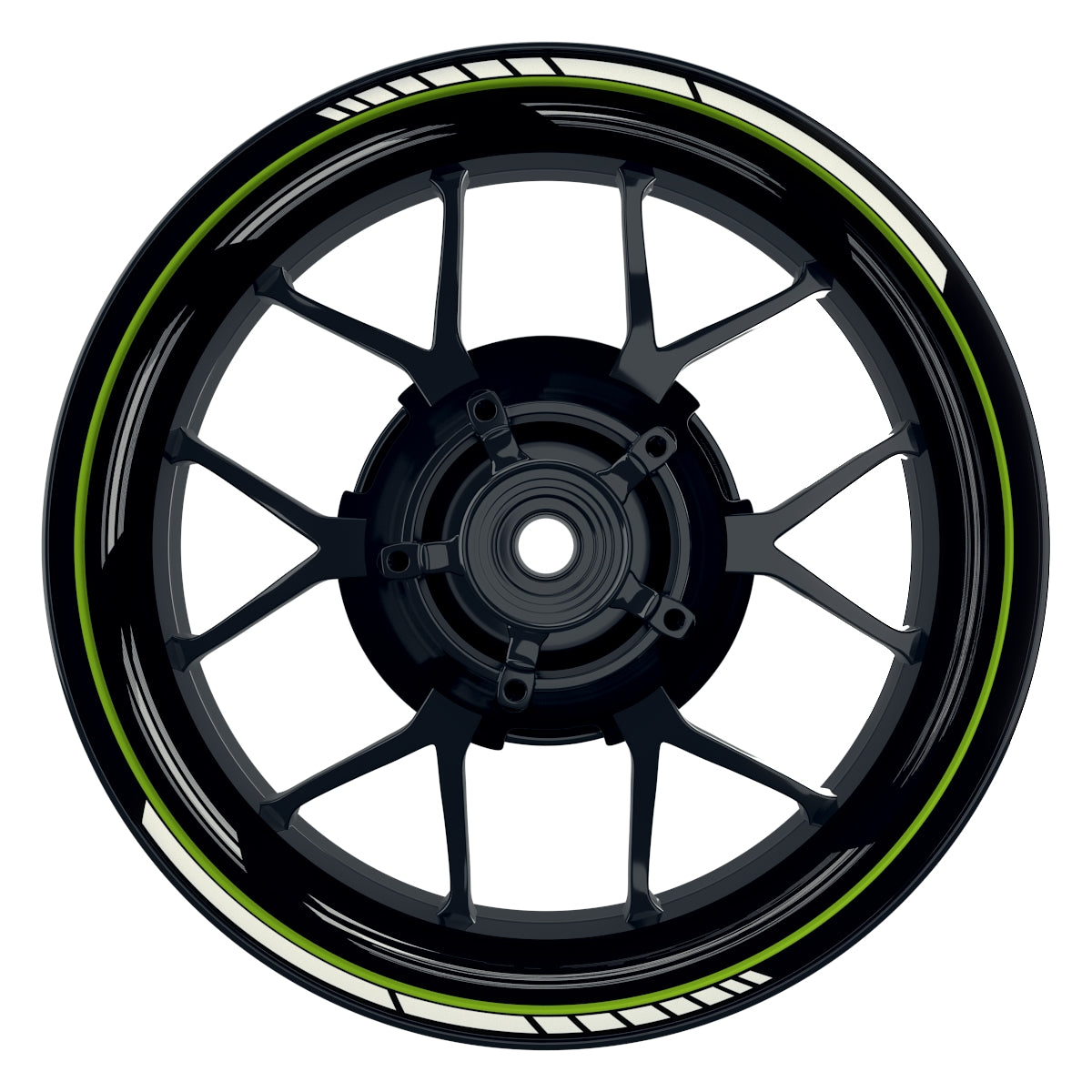 Felgenaufkleber Scratched schwarz neutral Wheelsticker Premium grün