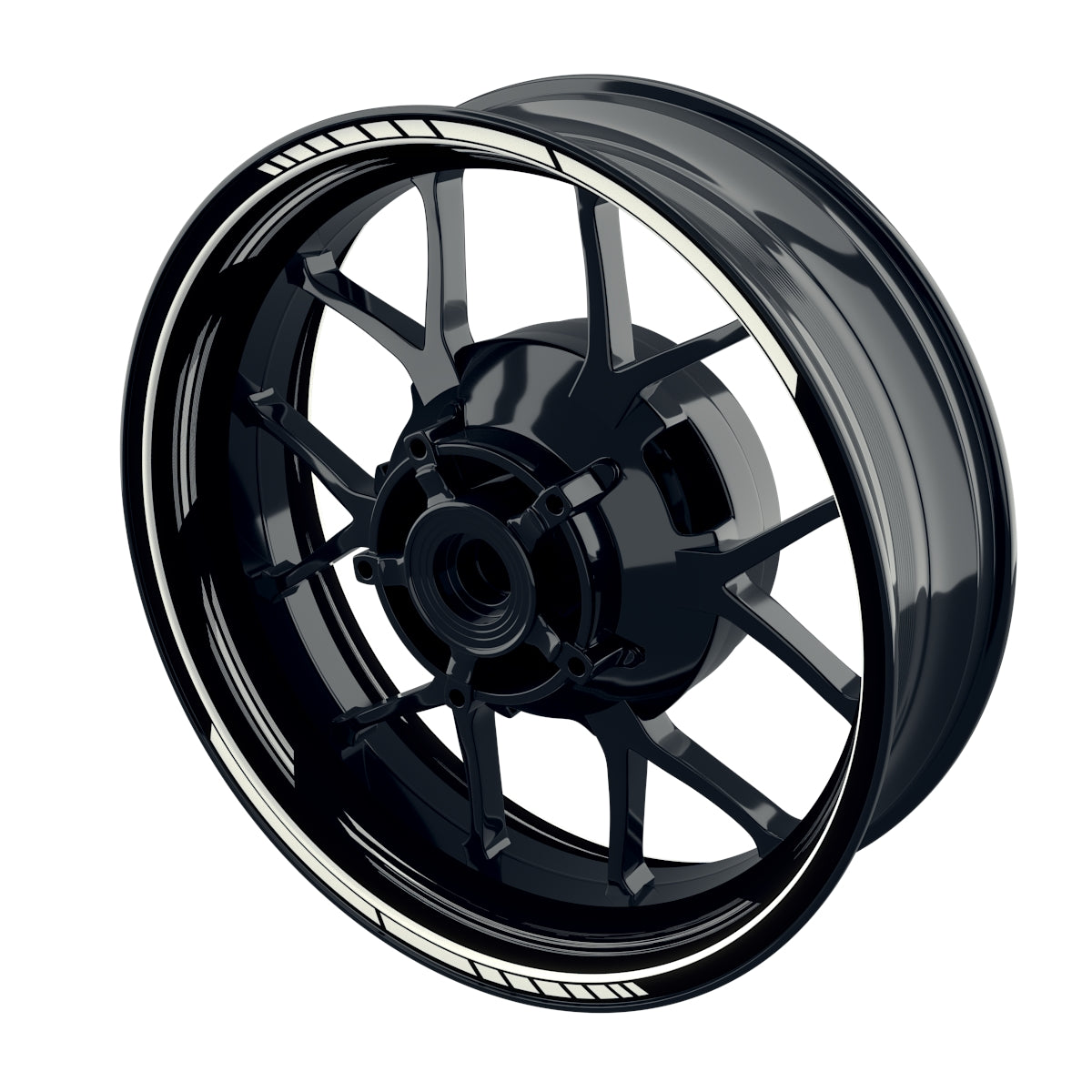 Felgenaufkleber Scratched schwarz neutral Wheelsticker Premium weiss