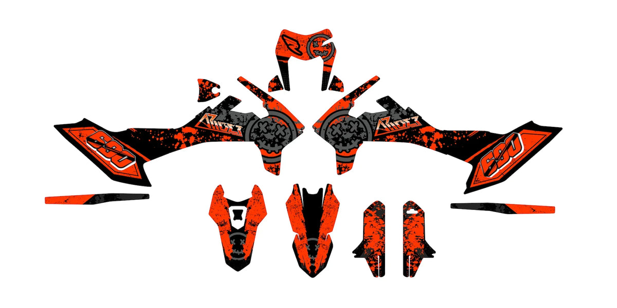 Dekor passend für KTM 690 SMC-R - Smiley Edition - Arider