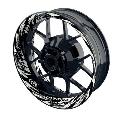 Felgenaufkleber Tires schwarz Wheelsticker Premium weiss