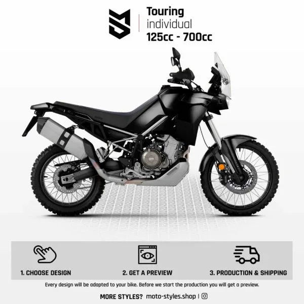 Individuelles Dekor - Touring 125ccm - 700ccm - Arider
