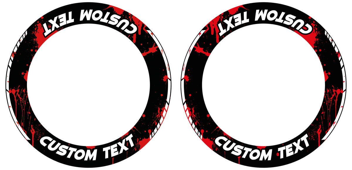 Individuelle Felgenaufkleber "Roadrage schwarz" Premium Wheelsticker keine