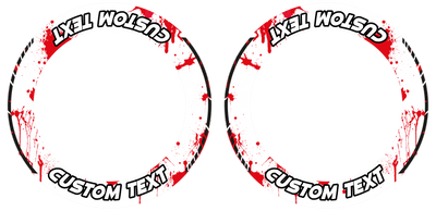 Individuelle Felgenaufkleber "Roadrage weiss" Premium Wheelsticker keine