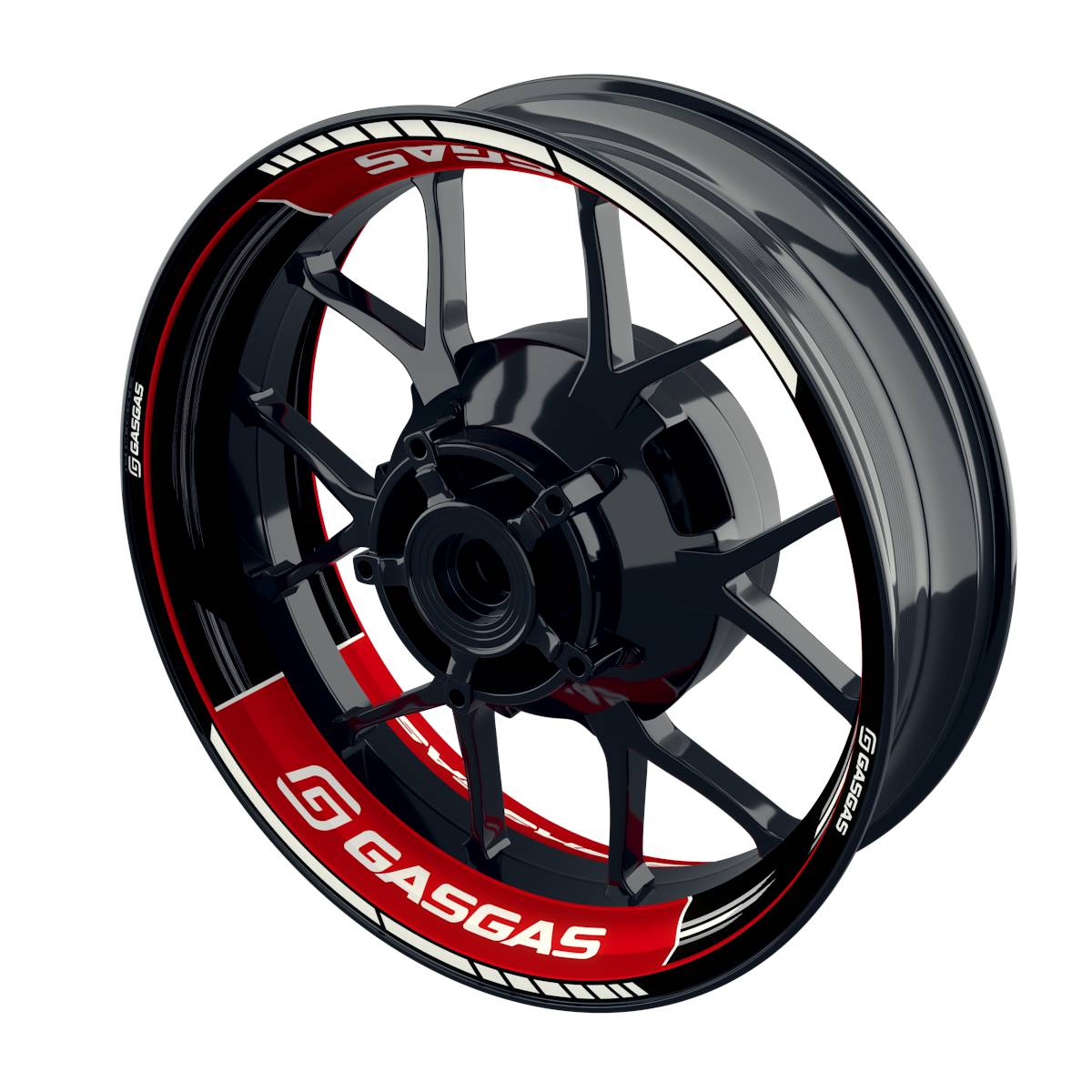 Motorrad Felgenaufkleber 360 Spin - GASGAS Scratched