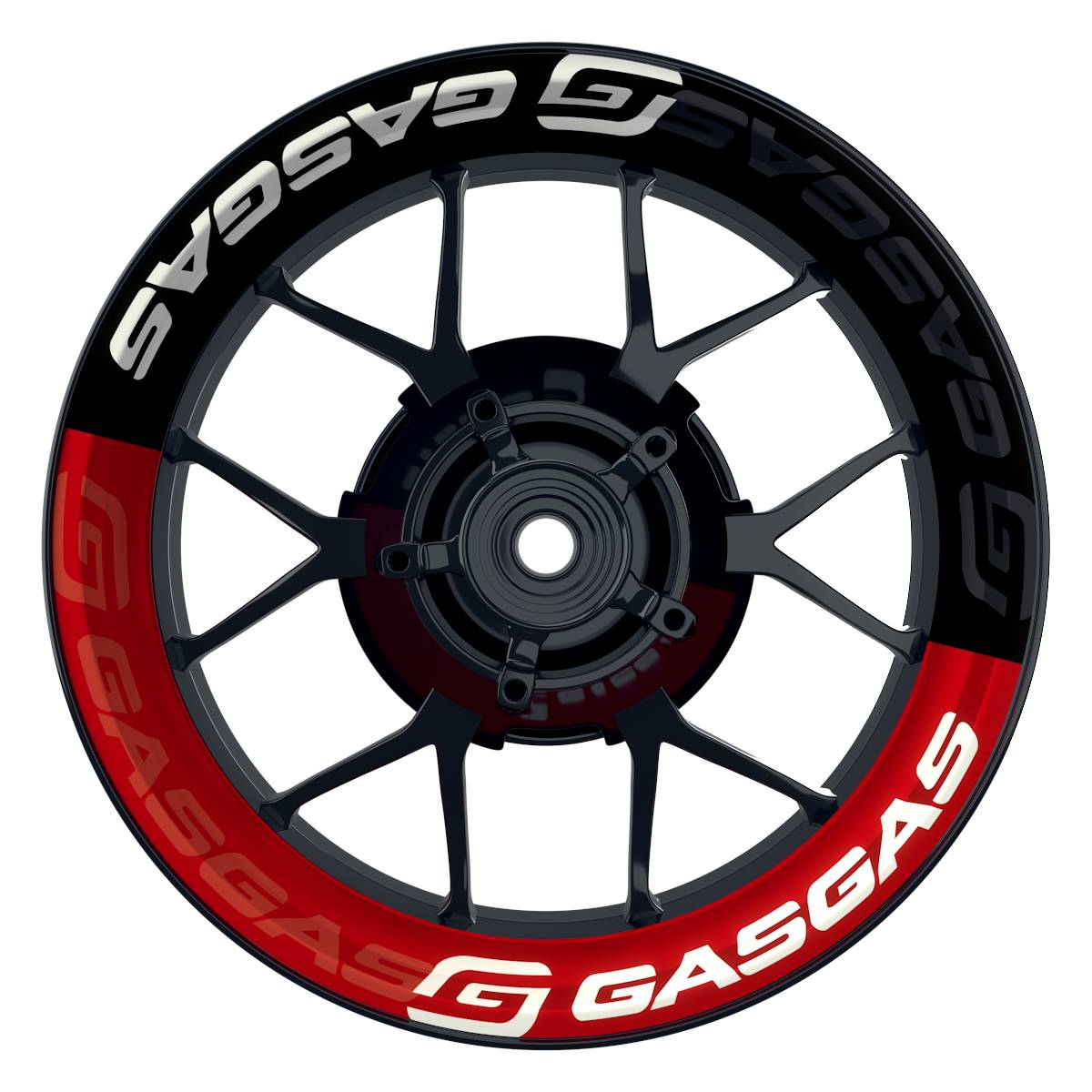 Motorrad Felgenaufkleber 360 Spin - GASGAS Zoom
