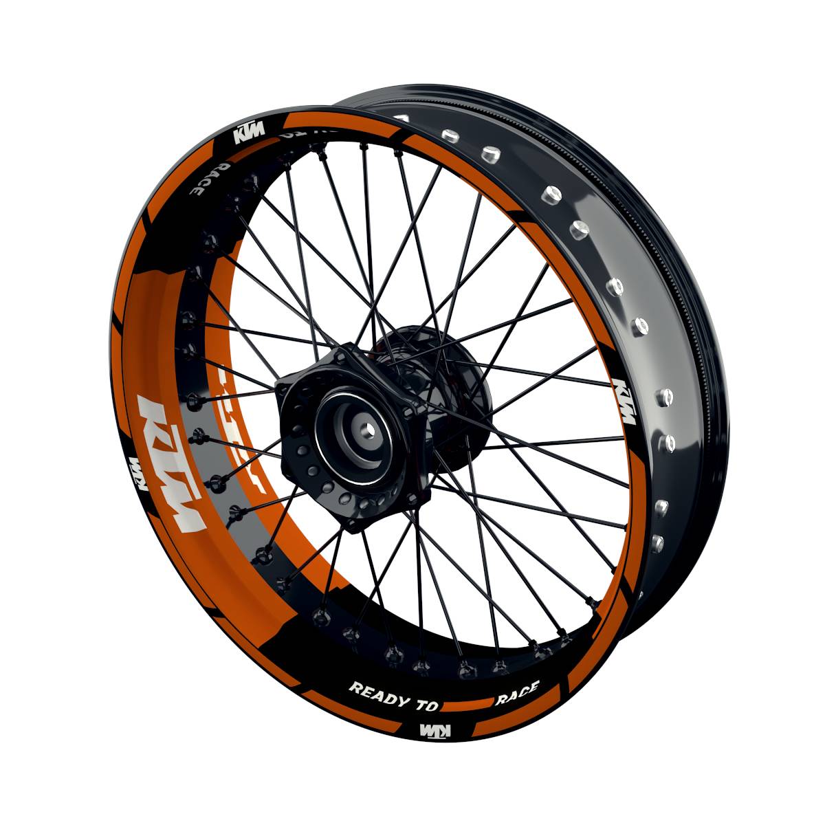 Motorrad Felgenaufkleber 360 Spin - KTM Thunder
