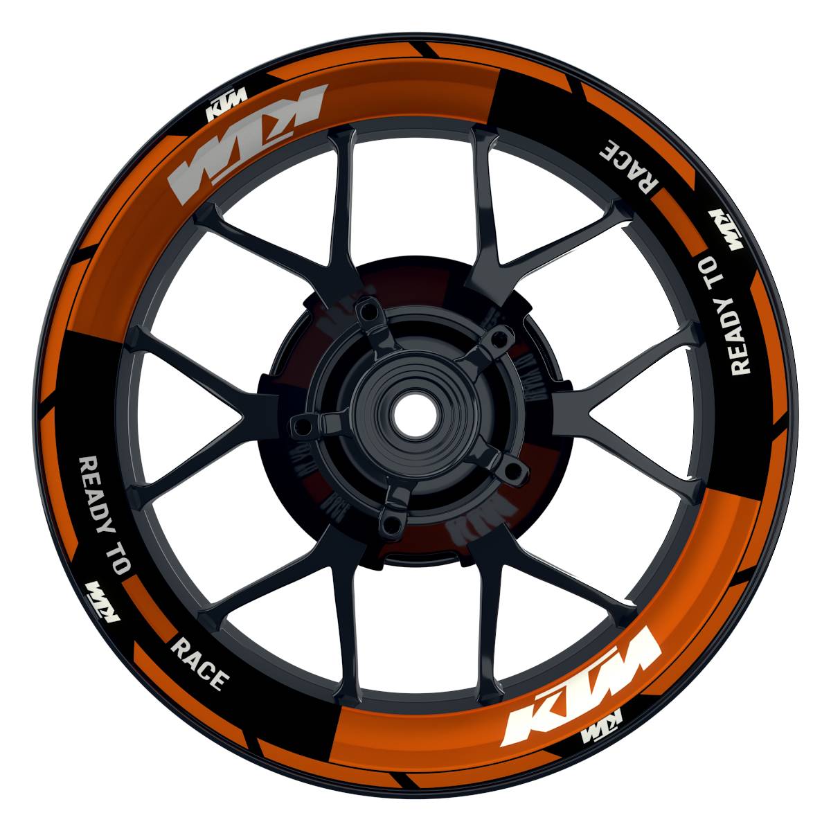 Motorrad Felgenaufkleber 360 Spin - KTM Thunder