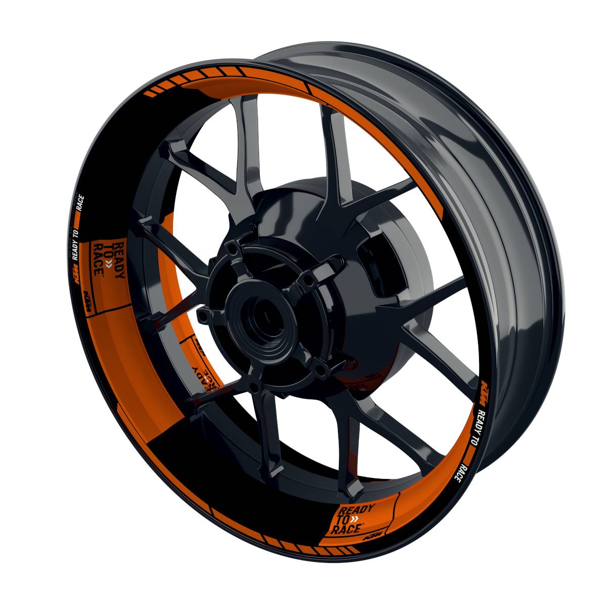 Motorrad Felgenaufkleber 360 Spin - KTM Tornado