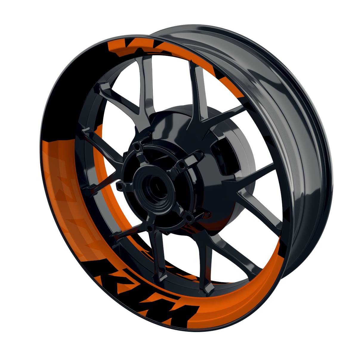 Motorrad Felgenaufkleber 360 Spin - KTM Zoom