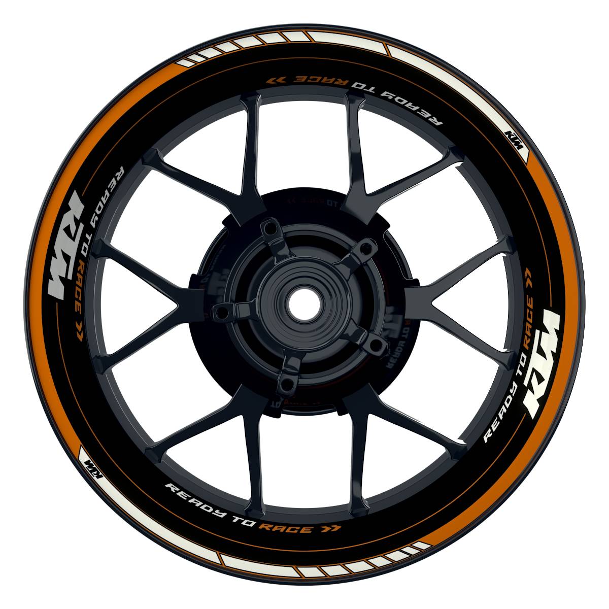 Motorrad Felgenaufkleber 360 Spin - KTM V6