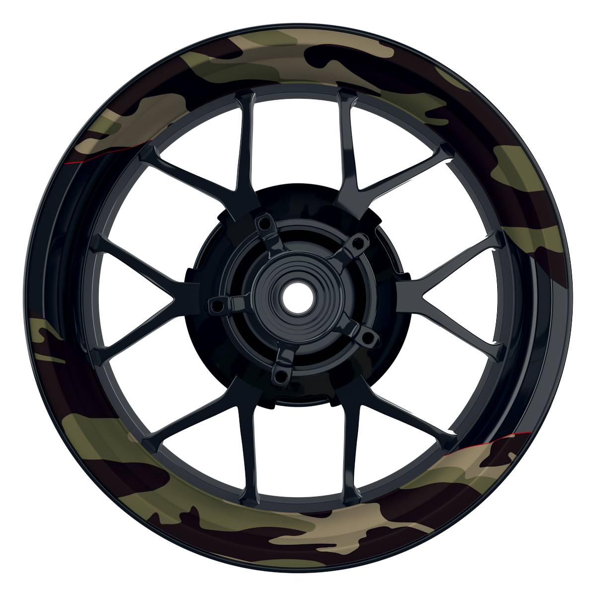 Felgenaufkleber German Camouflage 2 Wheelsticker Premium geteilt keine