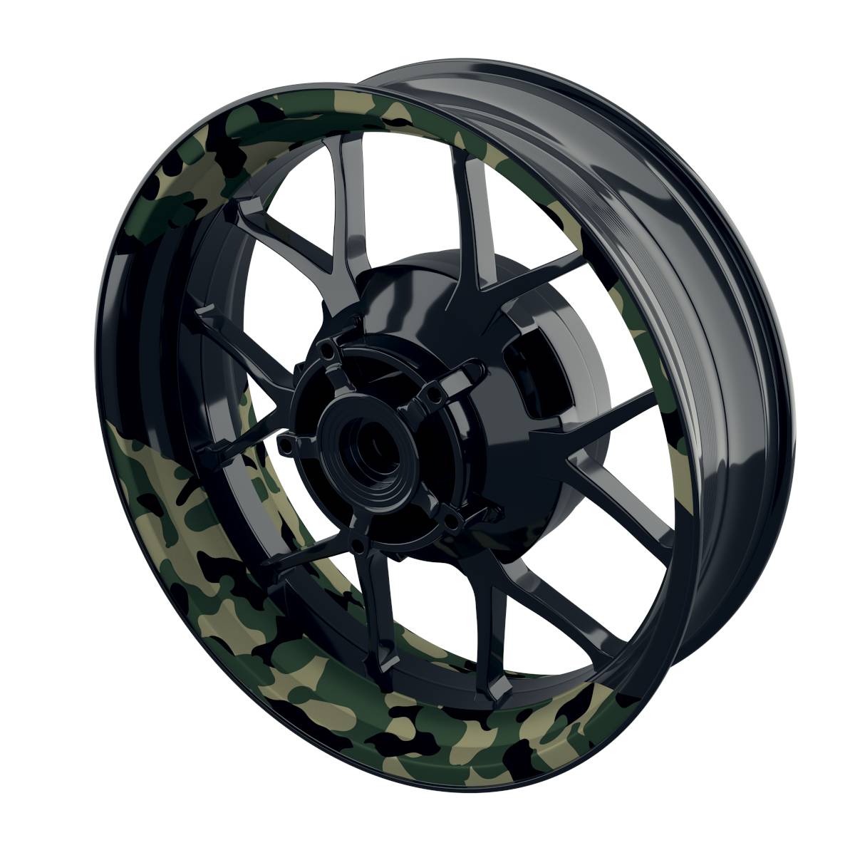 Felgenaufkleber German Camouflage 3 Wheelsticker Premium geteilt keine