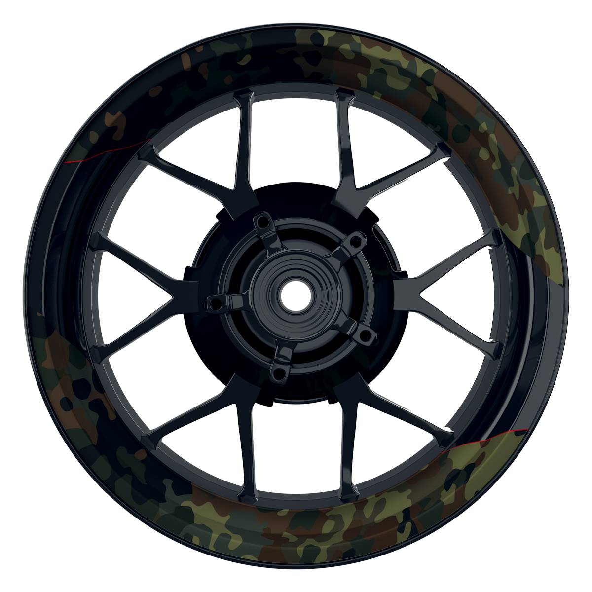 Felgenaufkleber German Camouflage Wheelsticker Premium geteilt keine