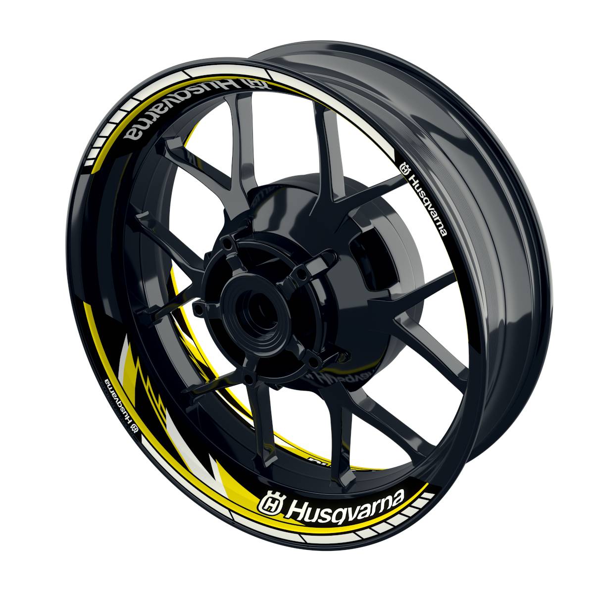 Motorrad Felgenaufkleber Half Spin - Husqvarna Razor