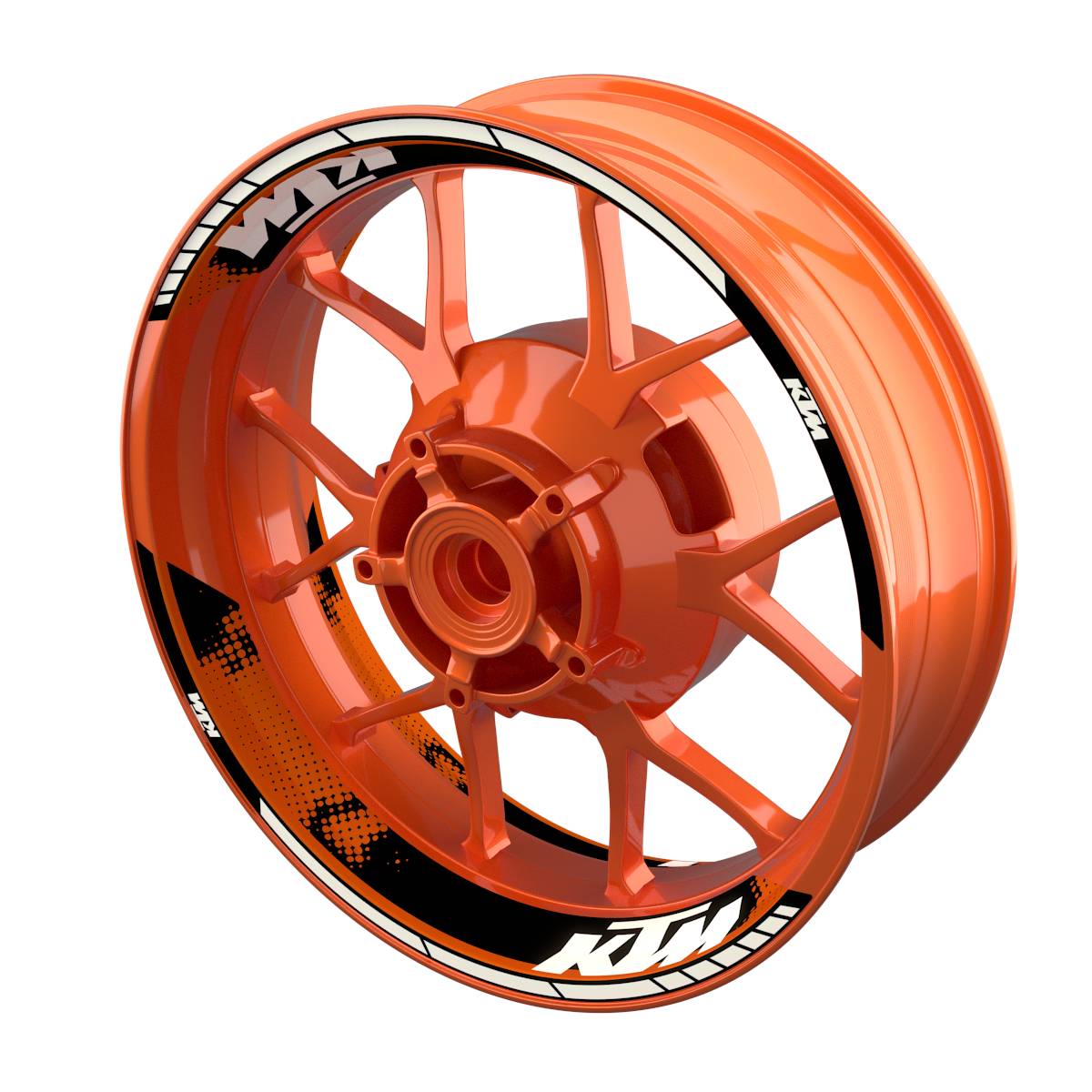 Felgenaufkleber KTM geteilt Dots