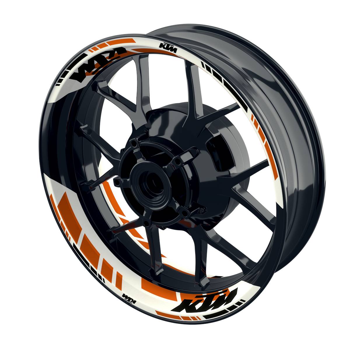Motorrad Felgenaufkleber Half Spin - KTM GRID2 V2