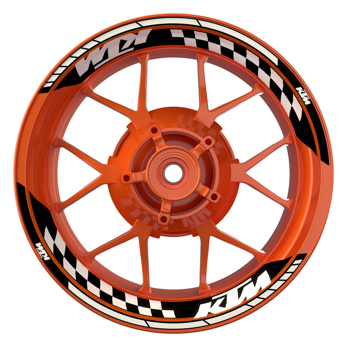 Motorrad Felgenaufkleber Half Spin - KTM GRID